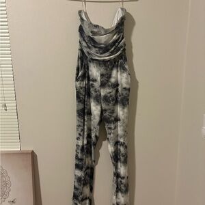 Stylish Black and White Jumpsuit